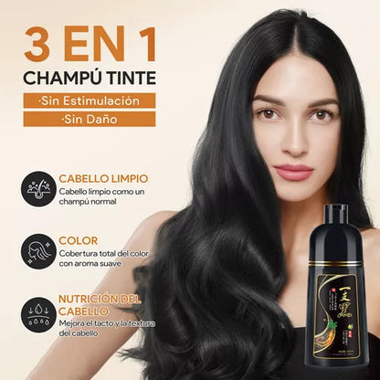 Shampoo Instantaneo Cubre Canas 3 en 1 Natural-Gengibre Efecto Inmediato + Envio Gratis 🎁