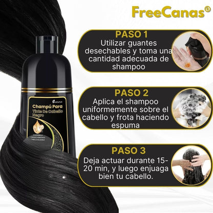 Shampoo Instantaneo Cubre Canas 3 en 1 Natural-Gengibre Efecto Inmediato + Envio Gratis 🎁