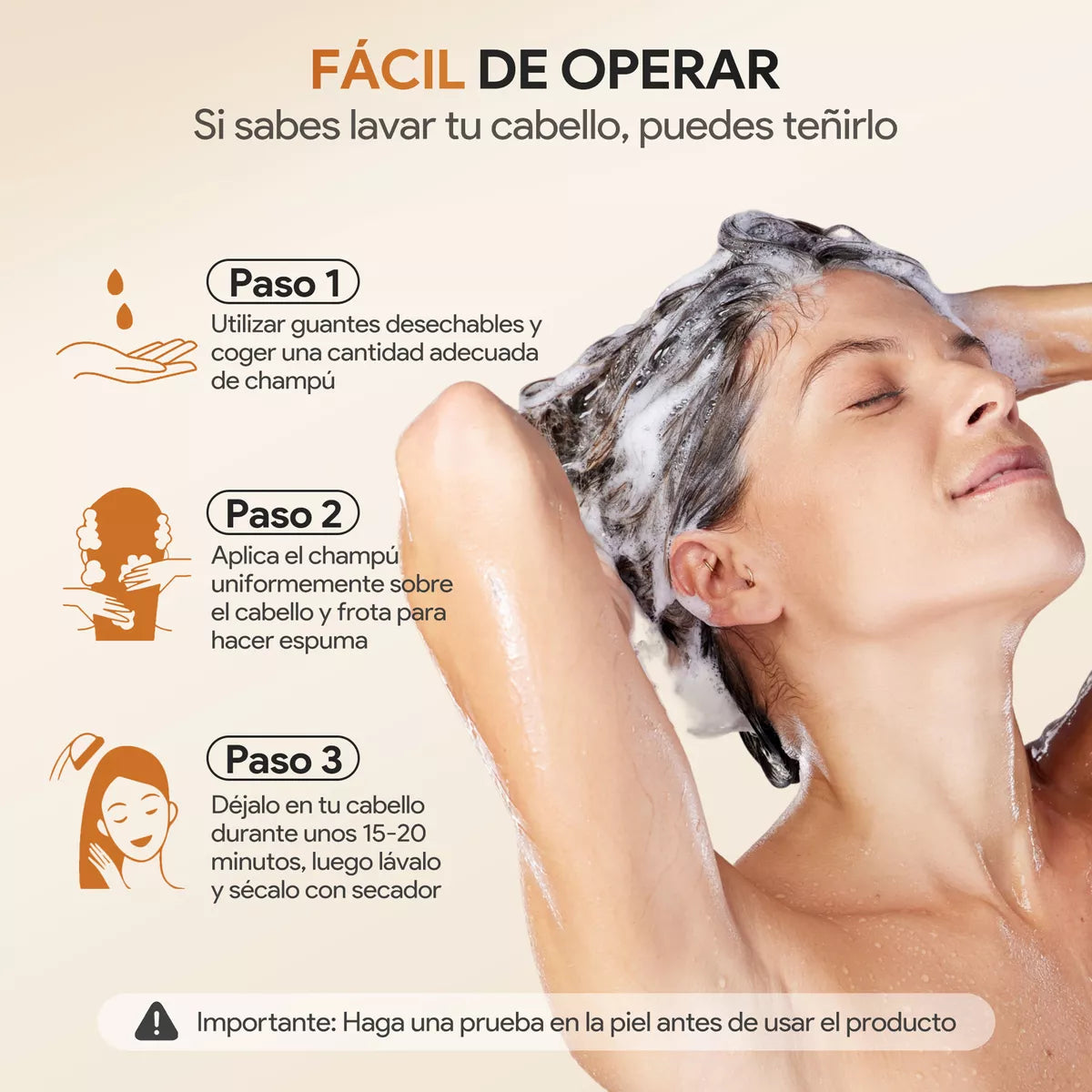 Shampoo Instantaneo Cubre Canas 3 en 1 Natural-Gengibre Efecto Inmediato + Envio Gratis 🎁