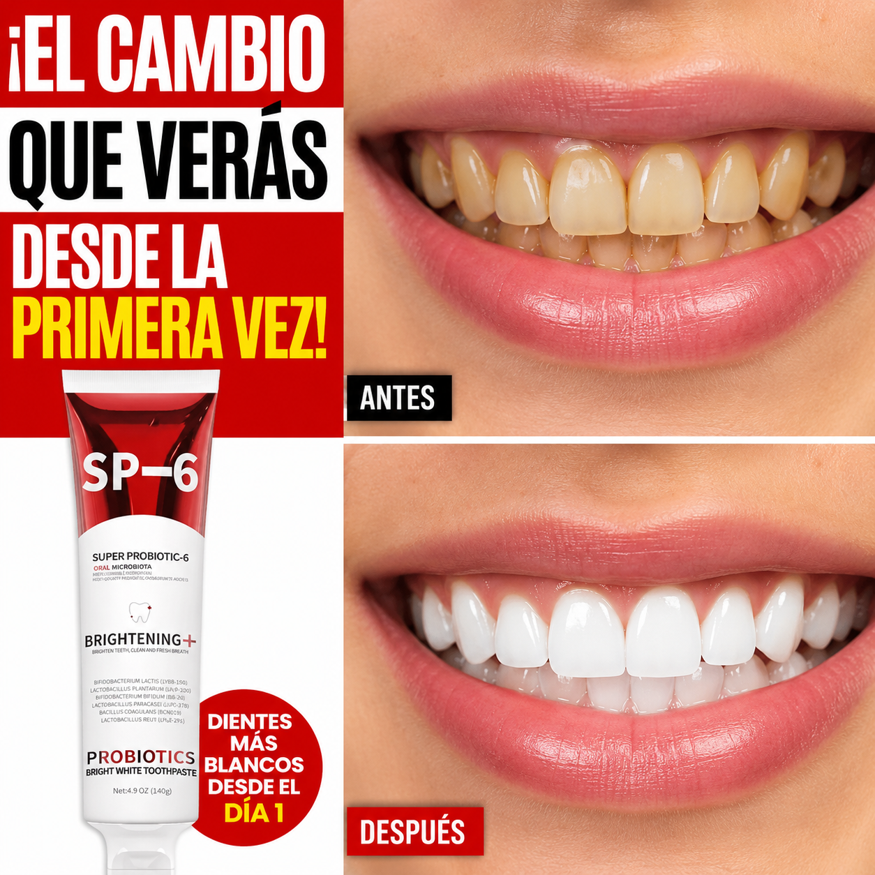 Oralix Pasta Dental Probiótics Adiós al mal aliento en menos de una semana + E-book Gratis  🎁