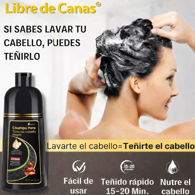 Shampoo Instantaneo Cubre Canas 3 en 1 Natural-Gengibre Efecto Inmediato + Envio Gratis 🎁
