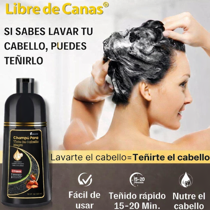 Shampoo Instantaneo Cubre Canas 3 en 1 Natural-Gengibre Efecto Inmediato + Envio Gratis 🎁