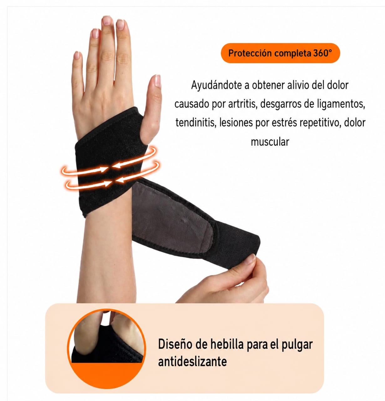Faja Terapeutica CarpaFlex™ Elimina las molestias del túnel carpiano en pocos días + Envío Gratis + eBook de REGALO 🎁